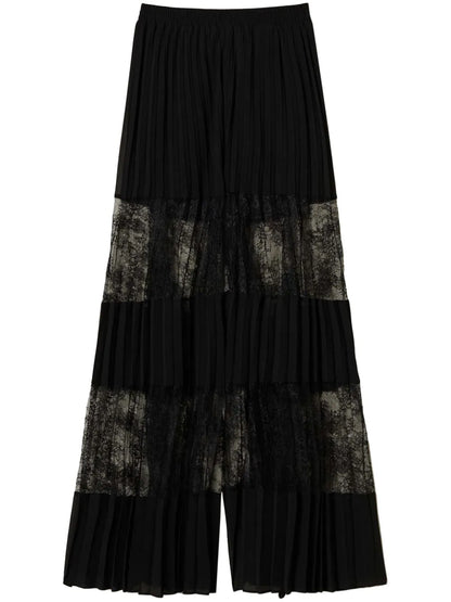Pleated Georgette Trousers
