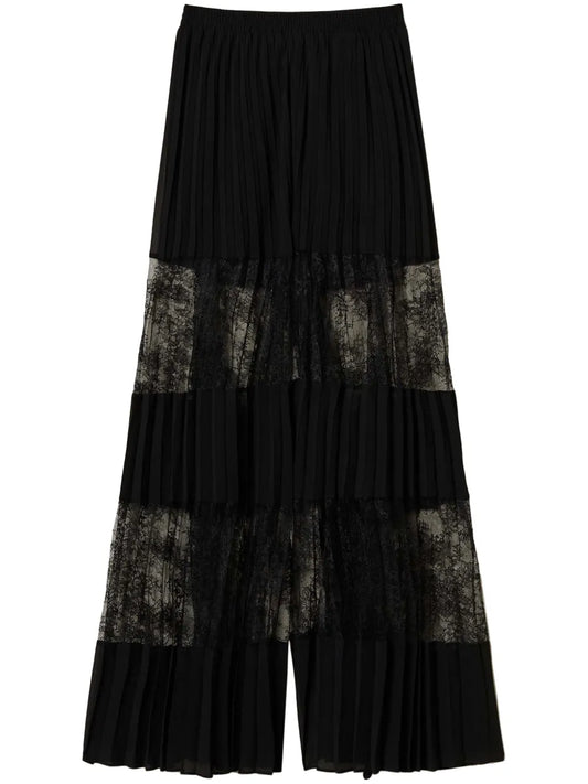 Pleated Georgette Trousers