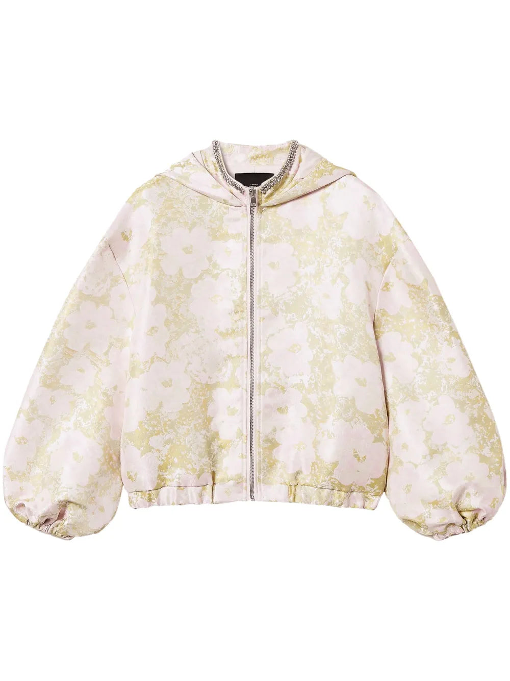 Embroidered Jacquard Bomber Jacket