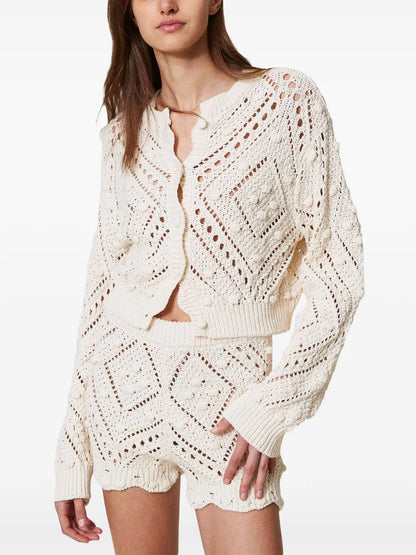 Openwork Shorts