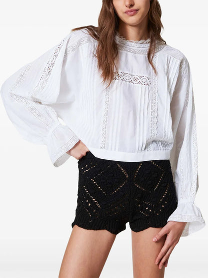 Openwork Shorts