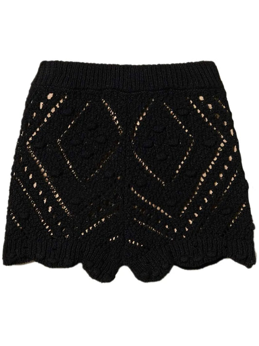 Openwork Shorts