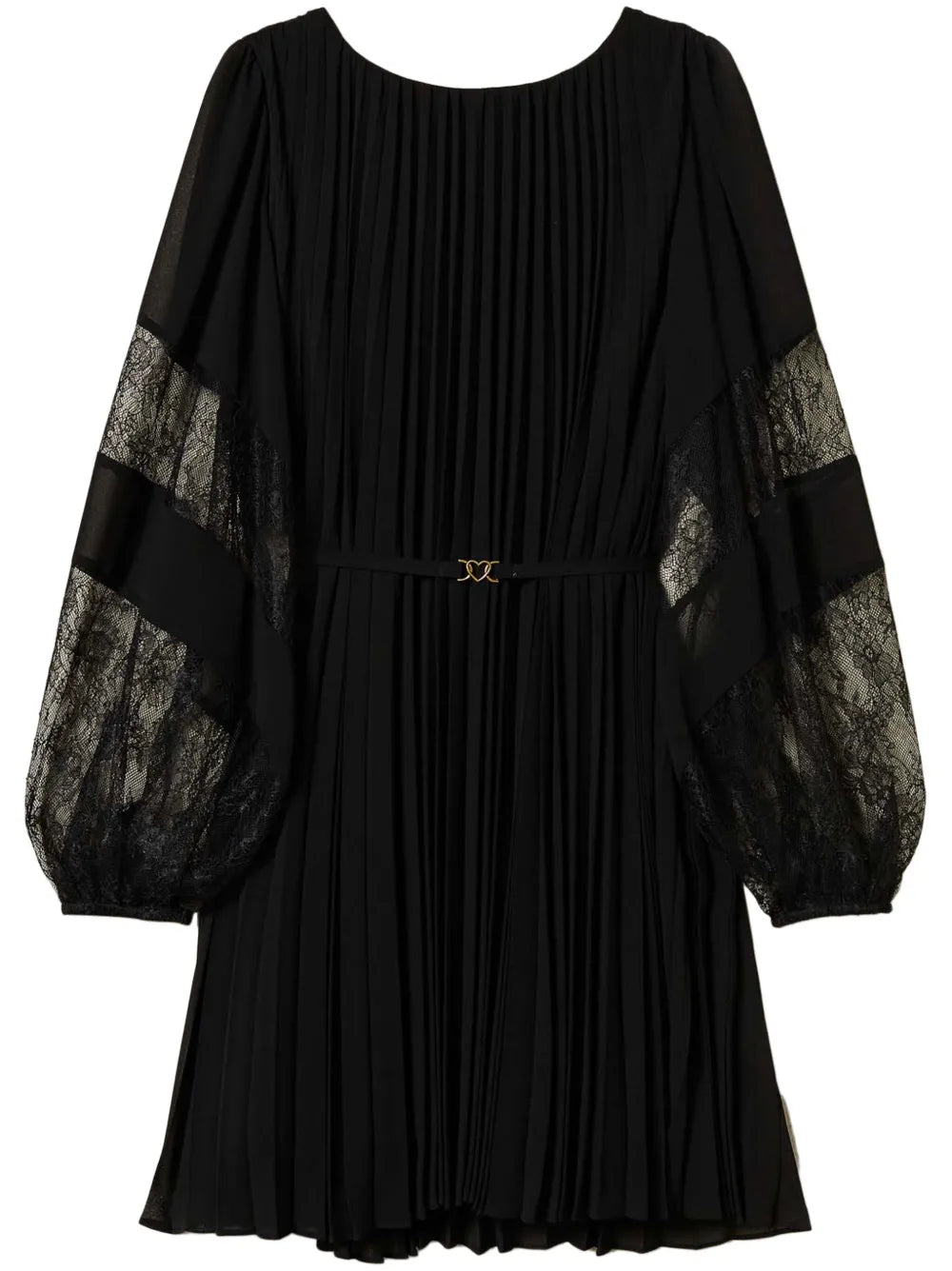 Pleated Georgette Mini Dress