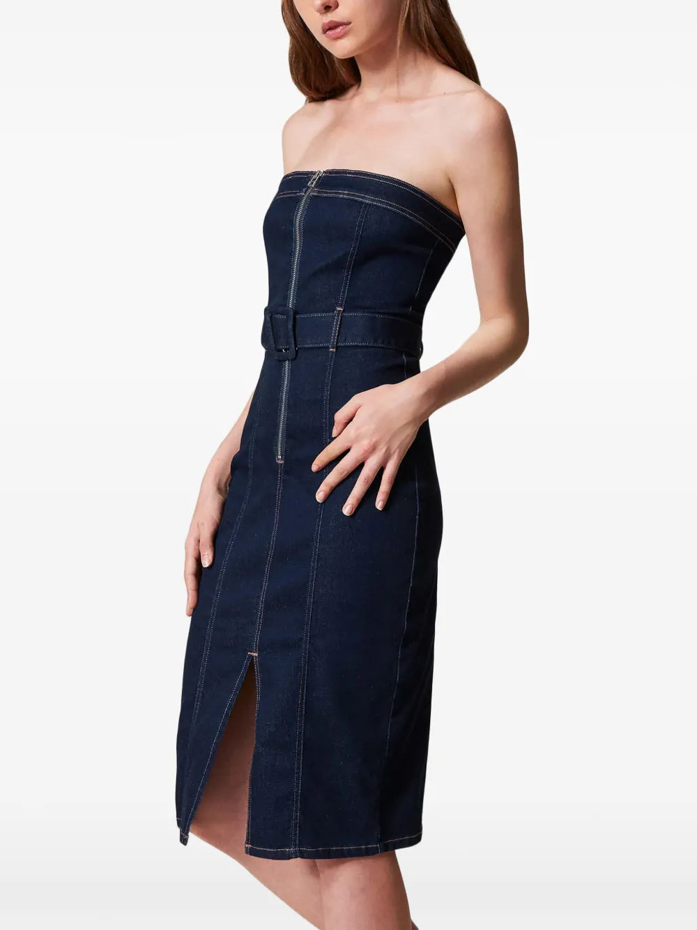 Denim Bustier Dress