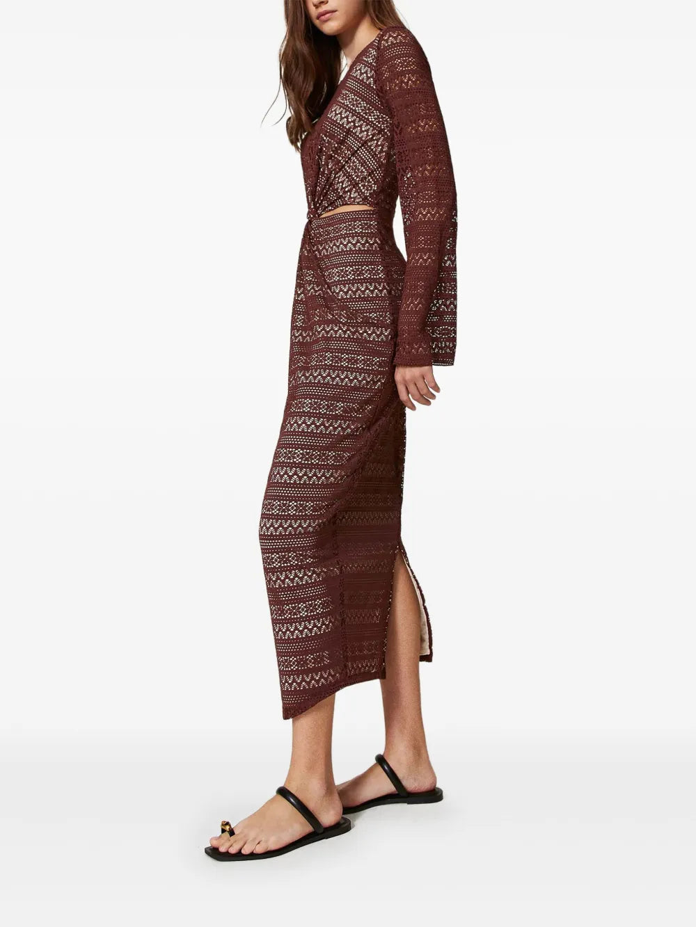Pointelle-Knit Dress