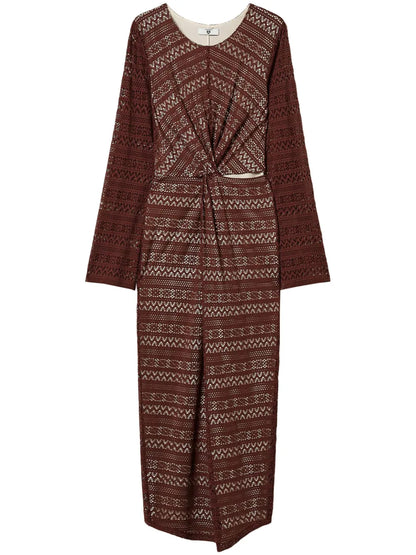 Pointelle-Knit Dress
