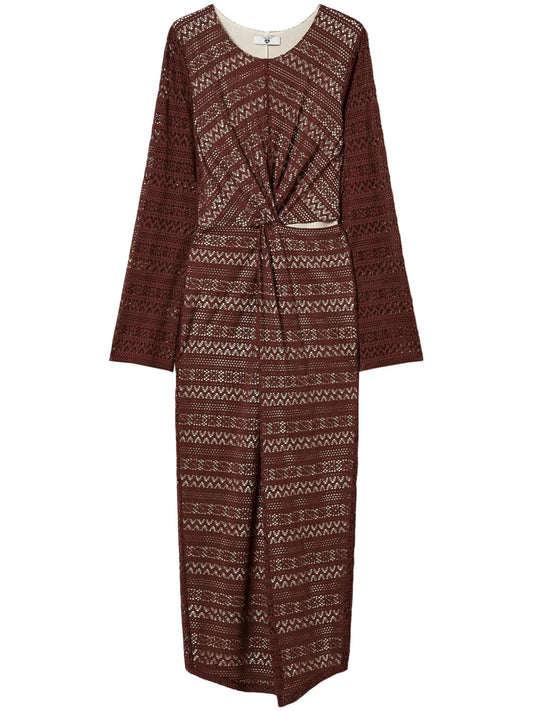 Pointelle-Knit Dress