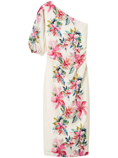Printed Midi Dress