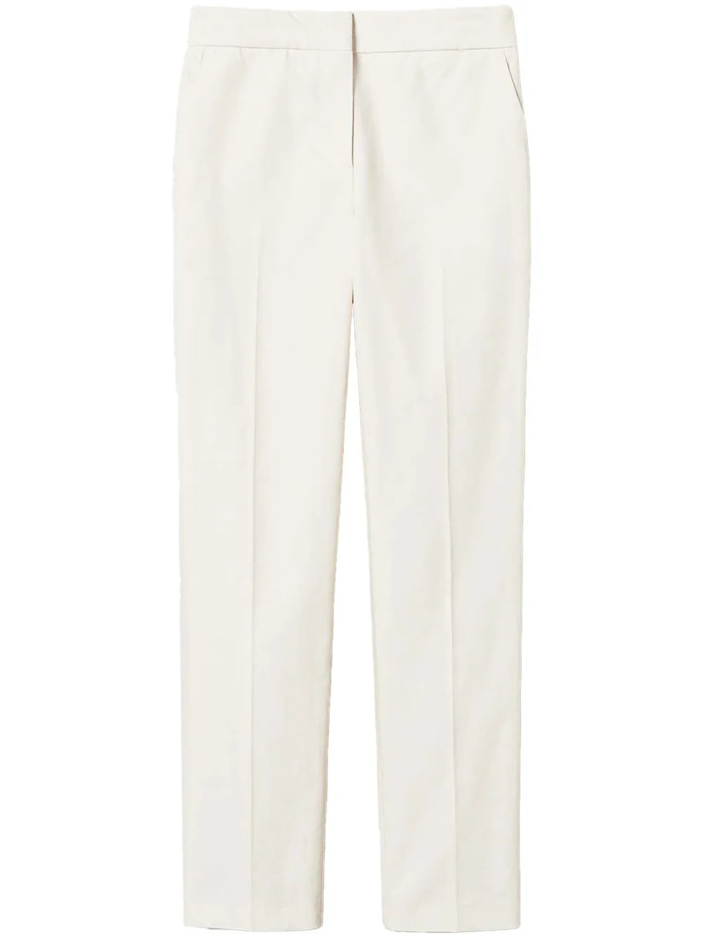 Straight-Leg Gabardine Trousers