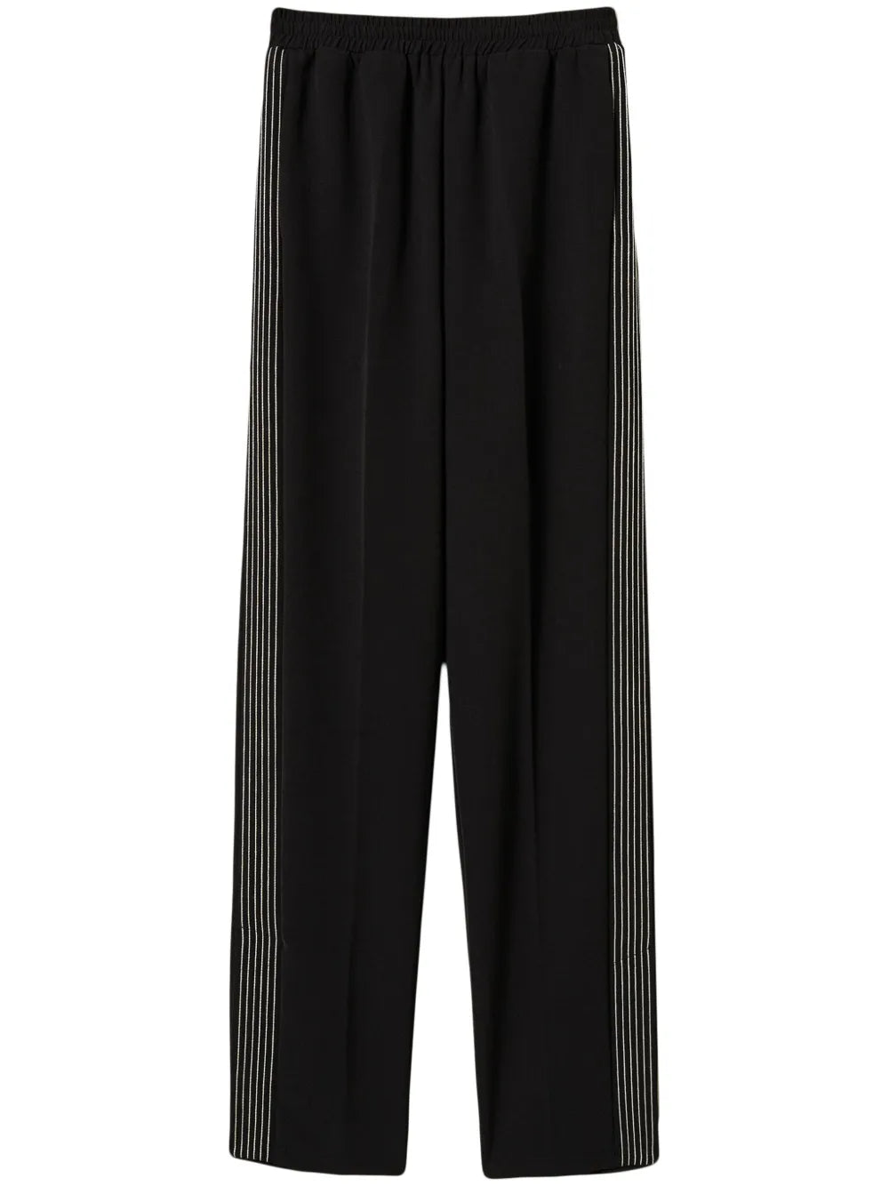 Embroidered Crêpe Track Pants