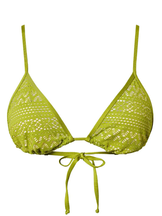 Open-Knit Bikini Top