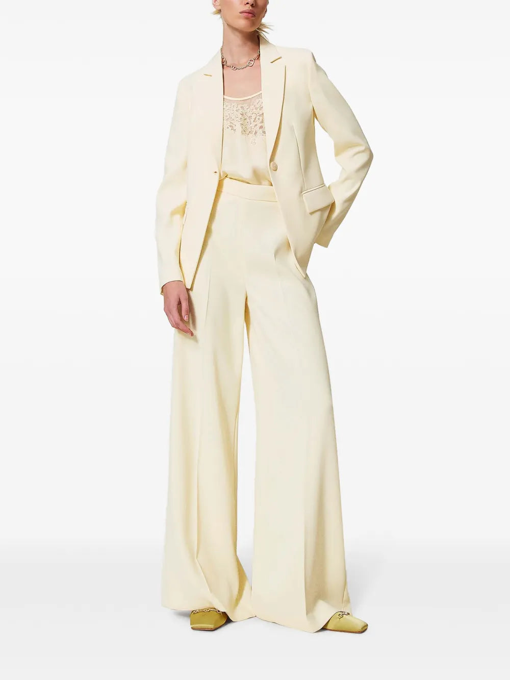 Crepe Palazzo Trousers