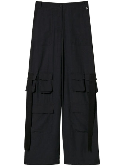 Crêpe De Chine Cargo Trousers