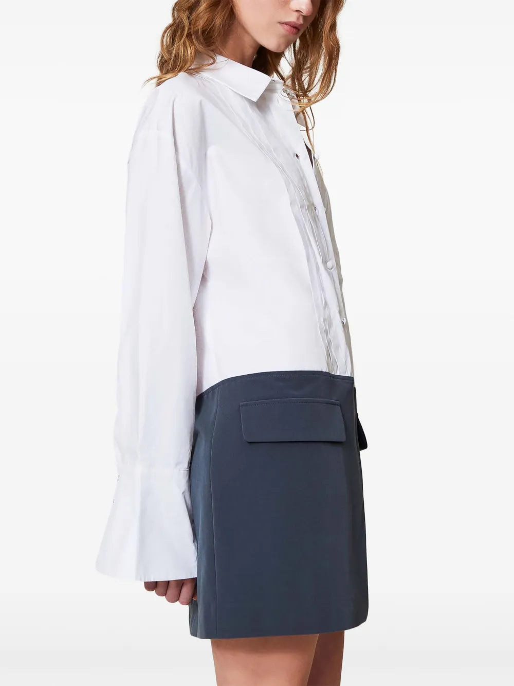 Colour-Block Shirtdress