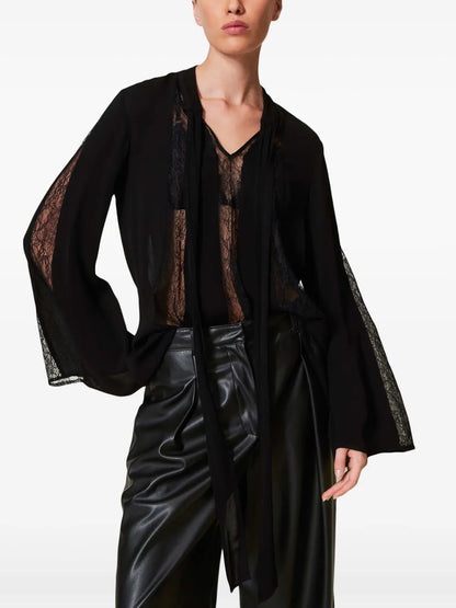Lace Crepe Tunic
