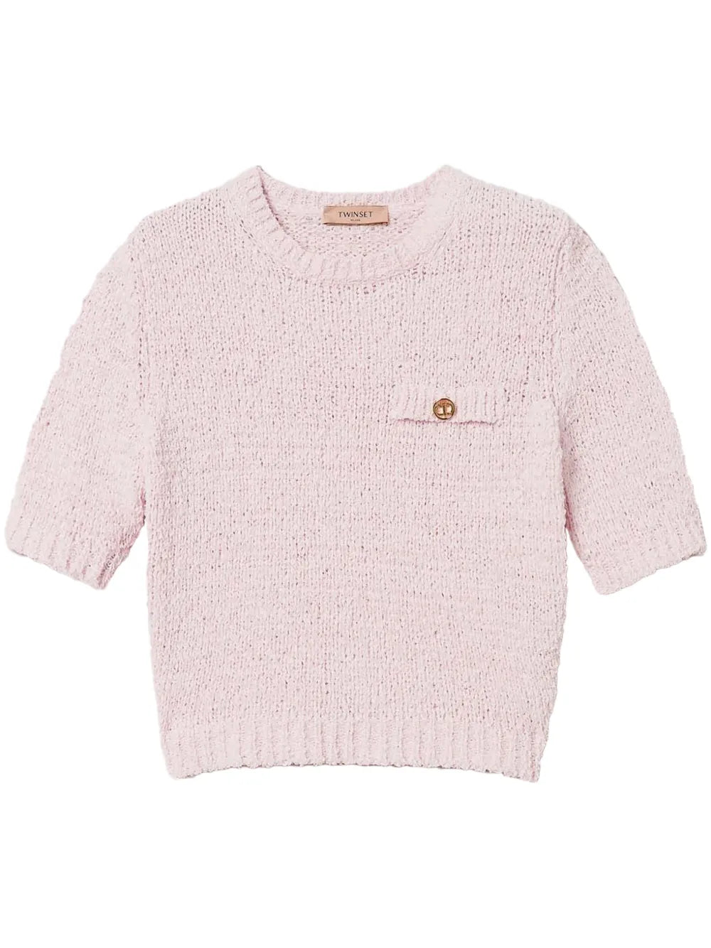 Oval T Button Cropped Jumper