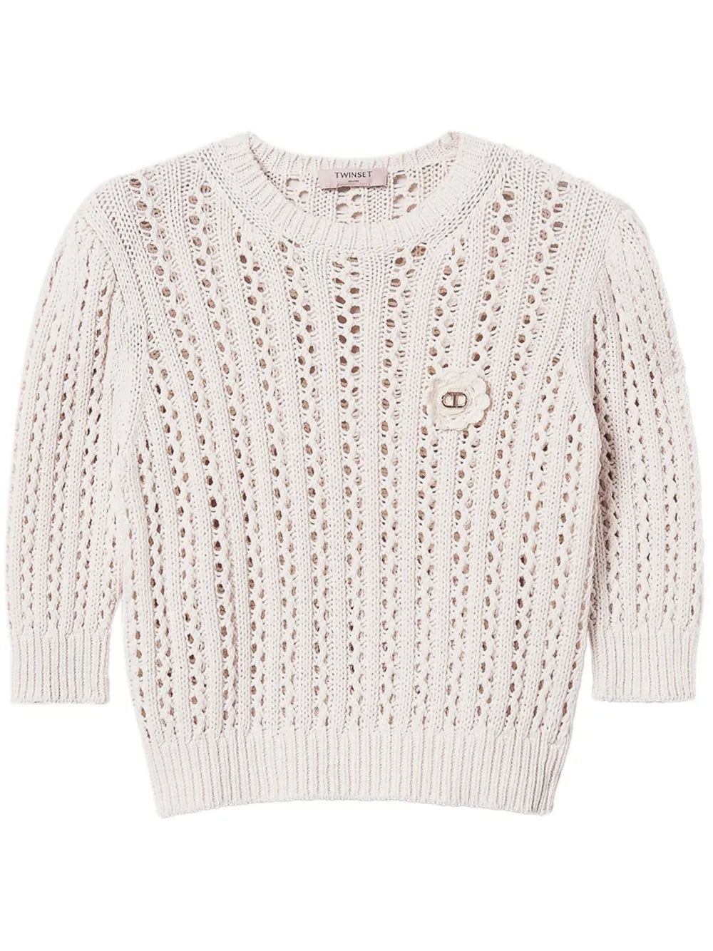 Crochet-Knit Jumper