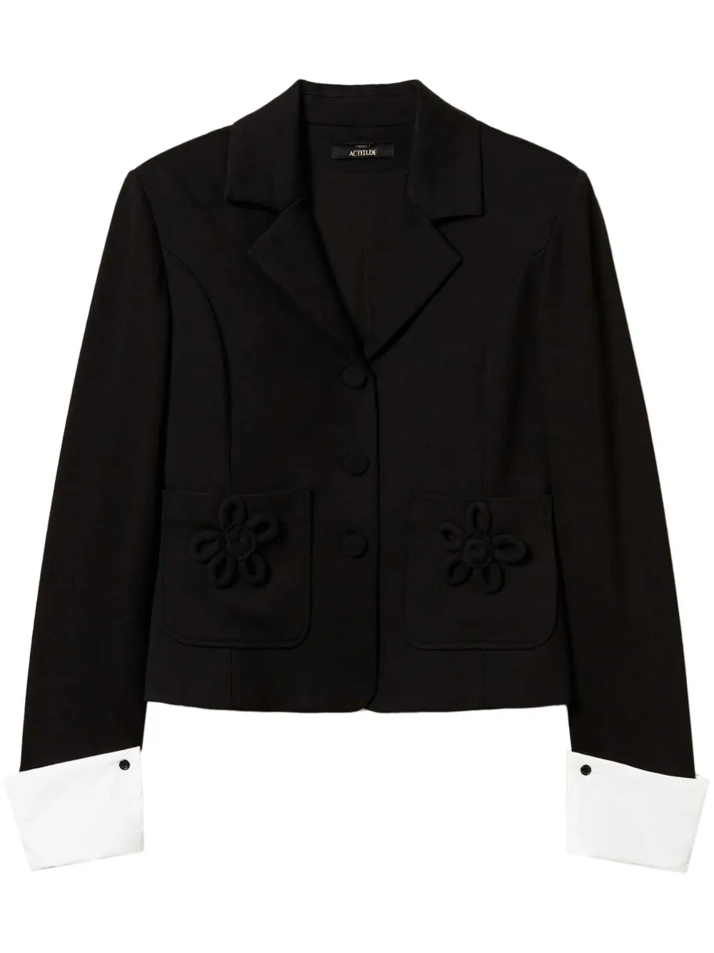 Floral-Appliqué Blazer