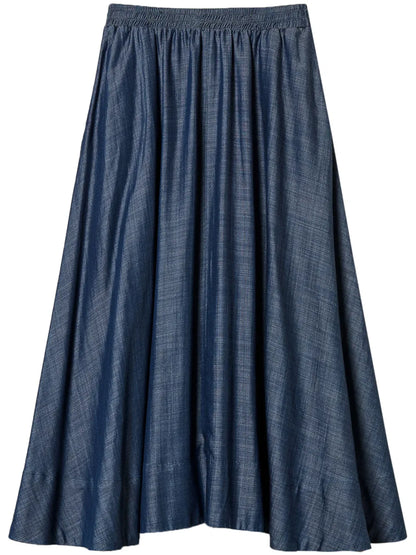 Pleated Midi Skirt