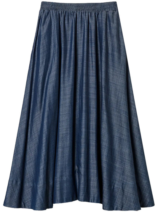 Pleated Midi Skirt