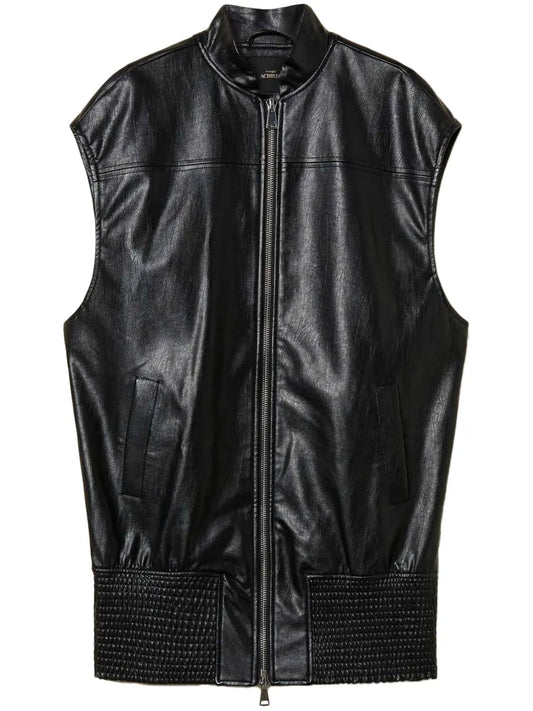 Faux-Leather Gillet
