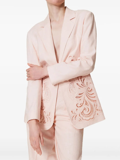 Embroidered Blazer