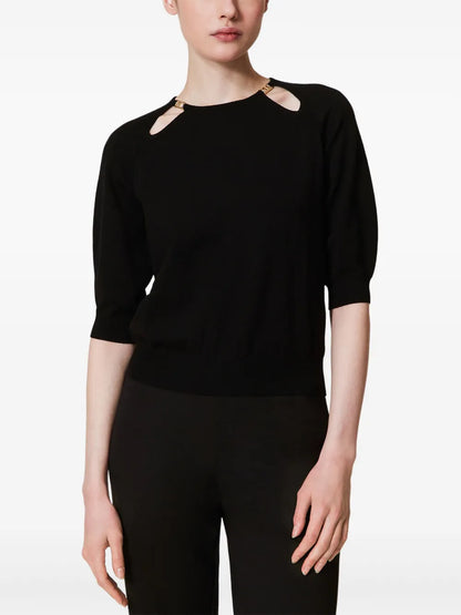 Cut-Out Sweater