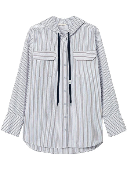 Striped Poplin Shirt