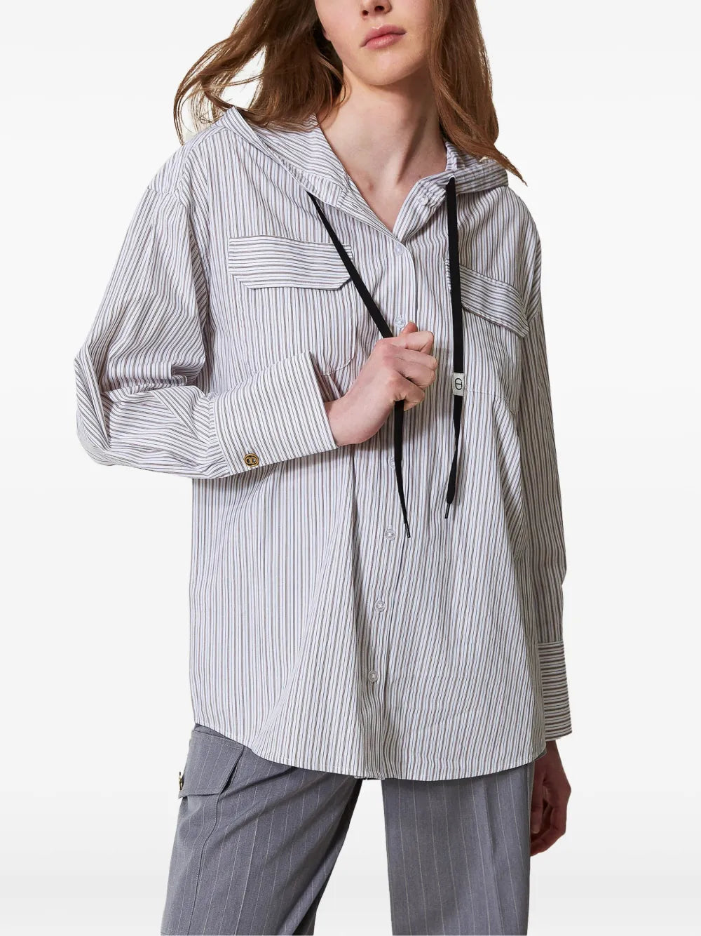 Striped Poplin Shirt