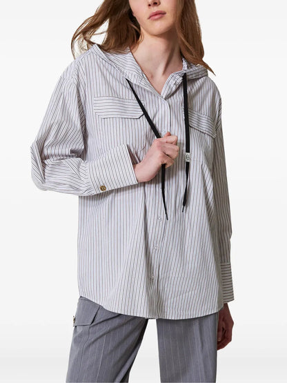Striped Poplin Shirt