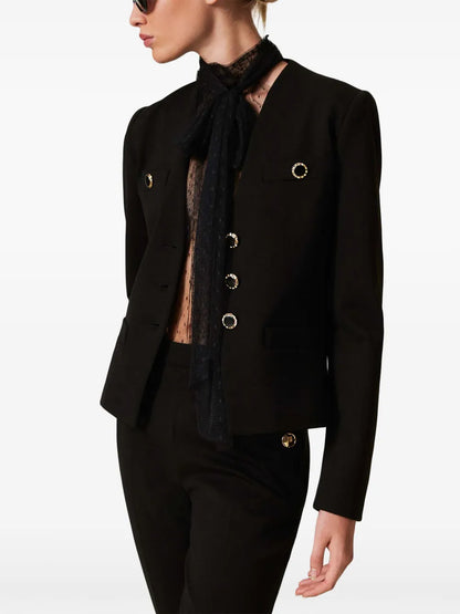 Jewel Buttons Blazer