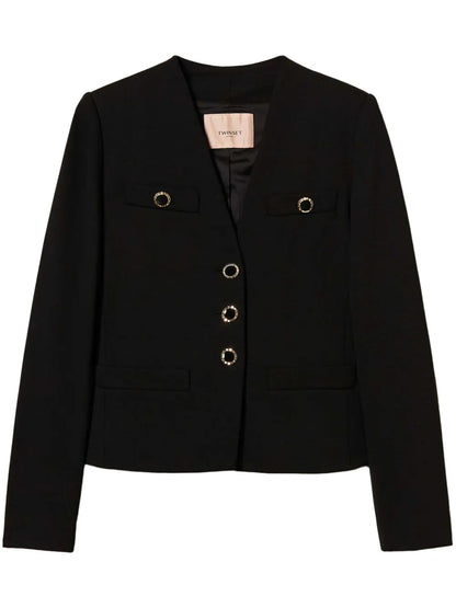 Jewel Buttons Blazer