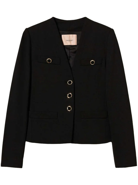 Jewel Buttons Blazer