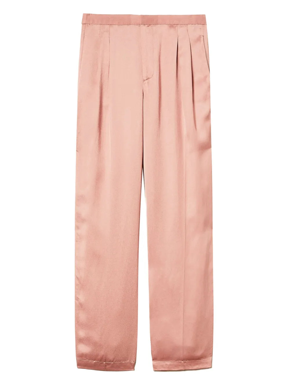 Pleated Satin Trousers