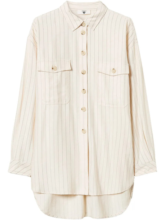 Pinstripe-Pattern Shirt