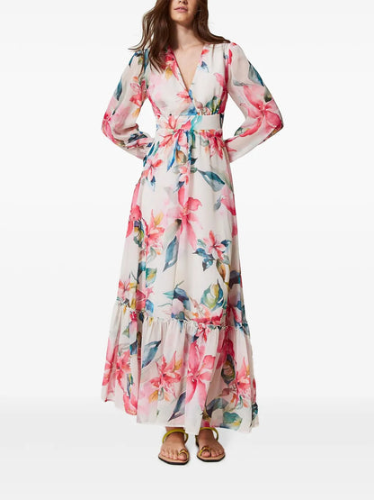 Floral-Print Maxi Dress