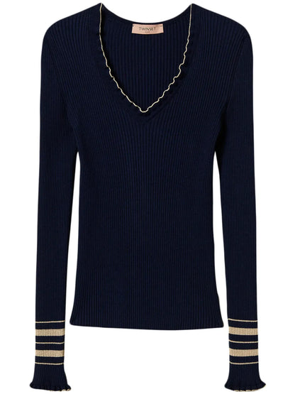 Ribbed-Knit Jumper