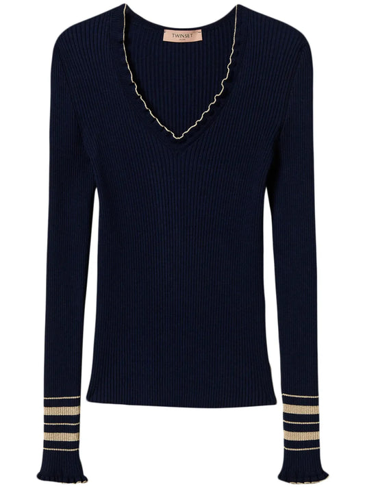 Ribbed-Knit Jumper