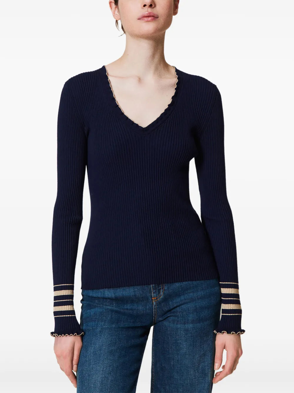 Ribbed-Knit Jumper