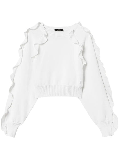 Ruffle-Detailed Sweater