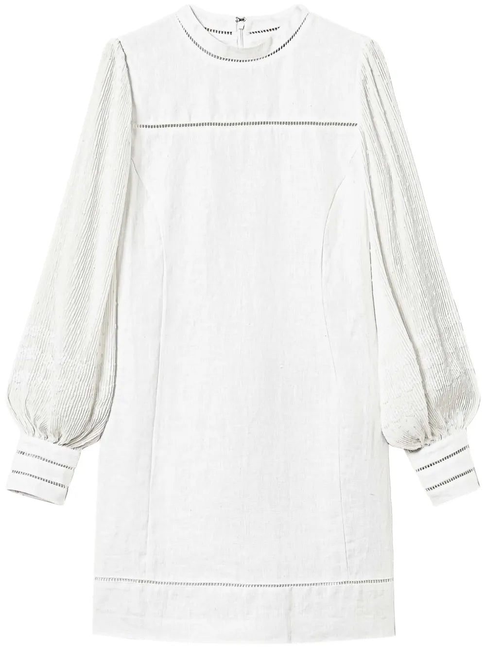 Perforated-Detail Mini Dress