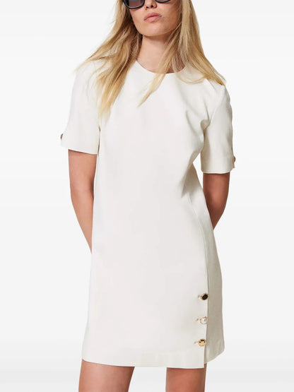 Buttoned Mini Dress