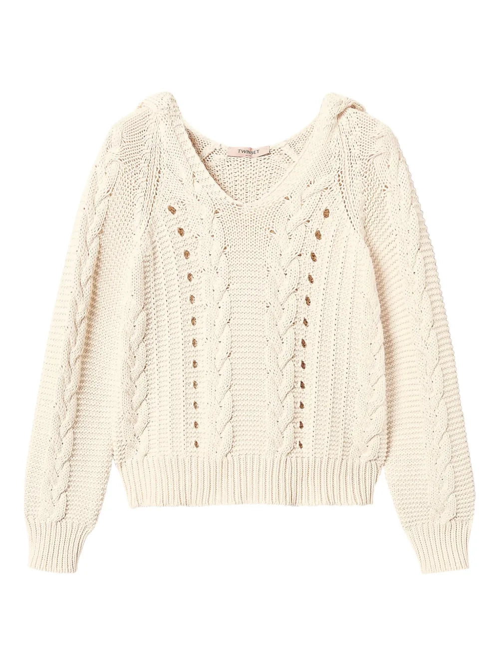 Cable-Knit Hoodie