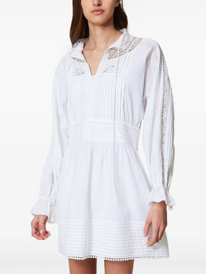 Embroidered Mini Dress