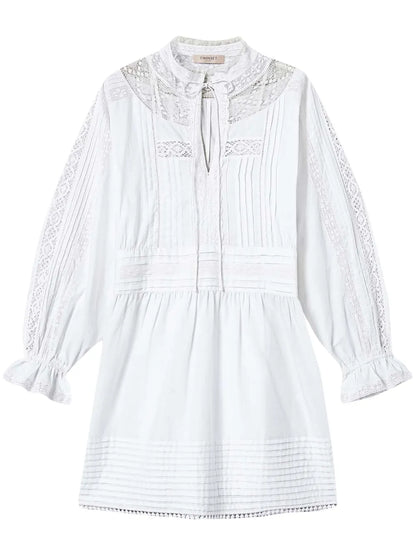 Embroidered Mini Dress