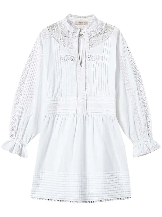 Embroidered Mini Dress