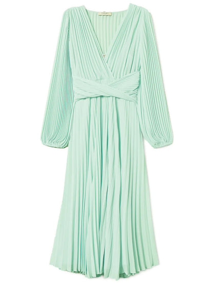 Pleated Maxi Dress