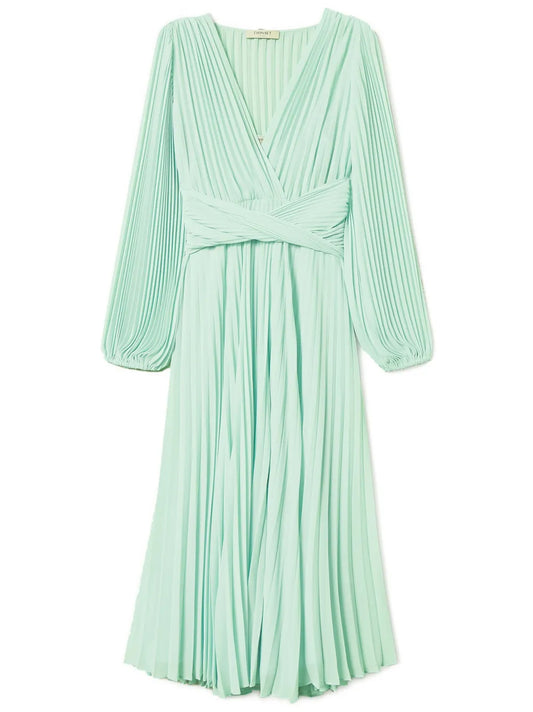 Pleated Maxi Dress