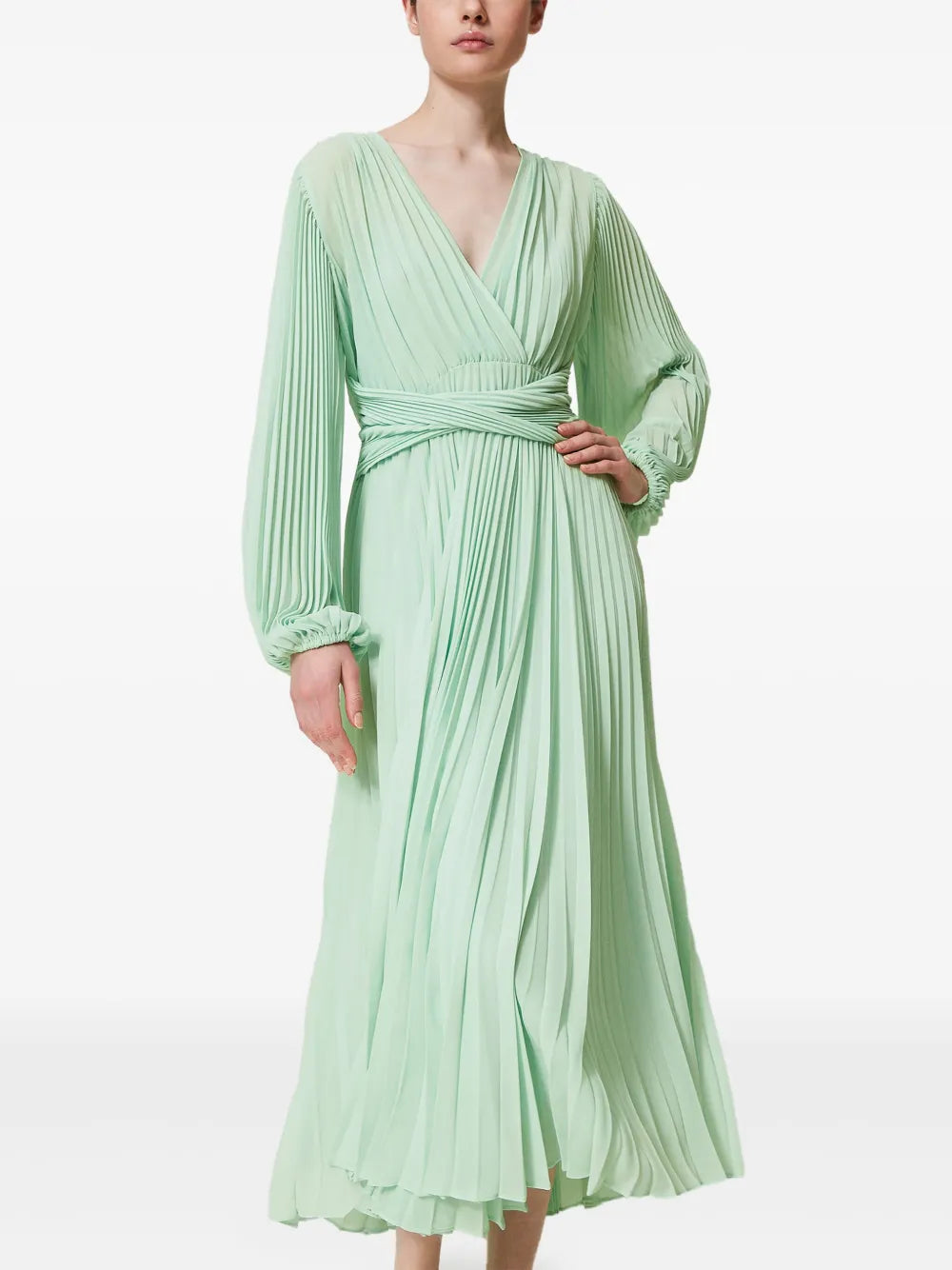 Pleated Maxi Dress