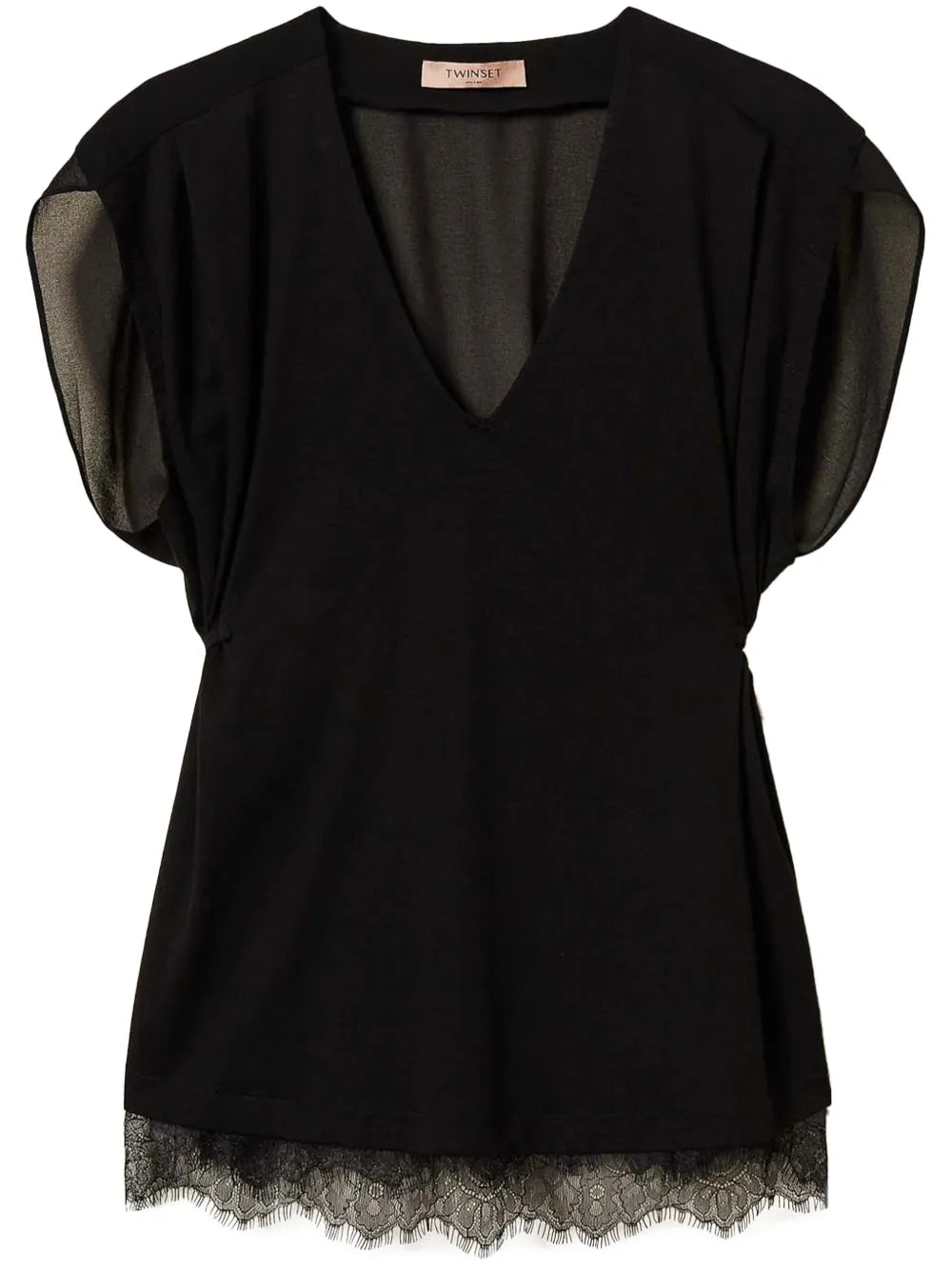 Pleated Lace Top